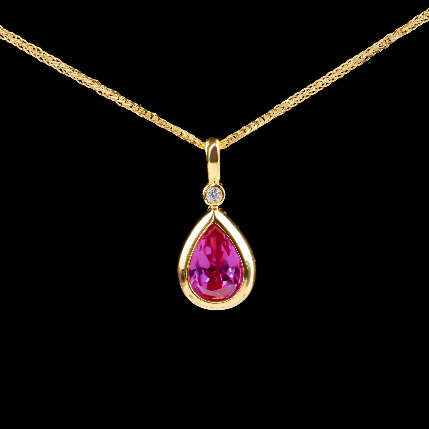 Teardrop Sapphire Pendant